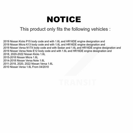 Mpulse Engine Crankshaft Position Sensor For Nissan Versa Note Kicks Micra SEN-2CRK0420